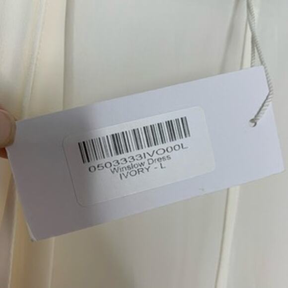 Reformation Winslow Dress White Ivory Maxi Wrap Kimono Wedding Womens New Large - Picture 11 of 14